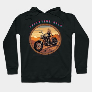 Galentines gal sunset desert ride Hoodie